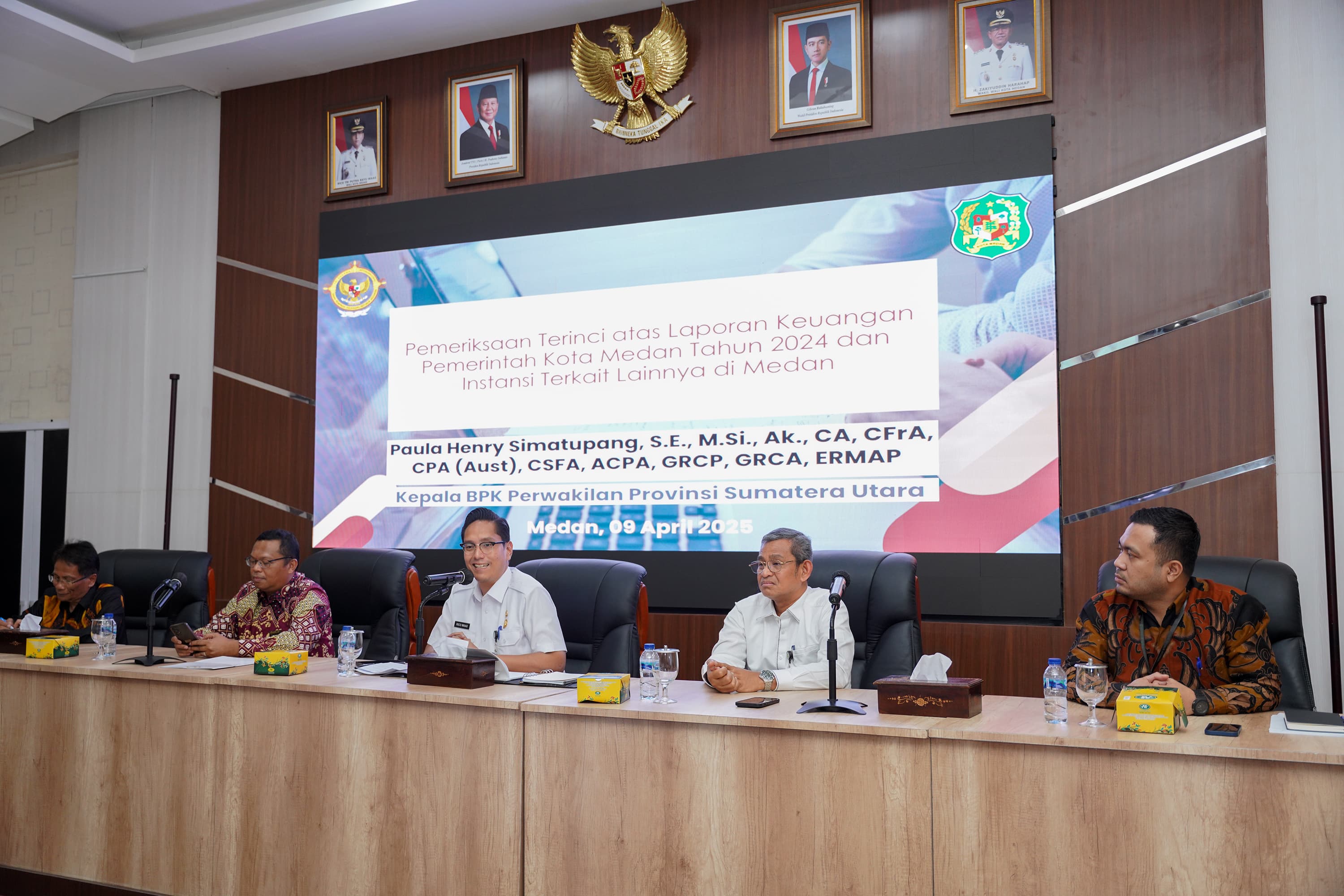 Pemko Medan Terima Entry Meeting dari BPK, Rico Waas: Jika Mau Kota Ini Sehat dan Maju Harus Dimulai dari Sistem Keuangan yang Baik