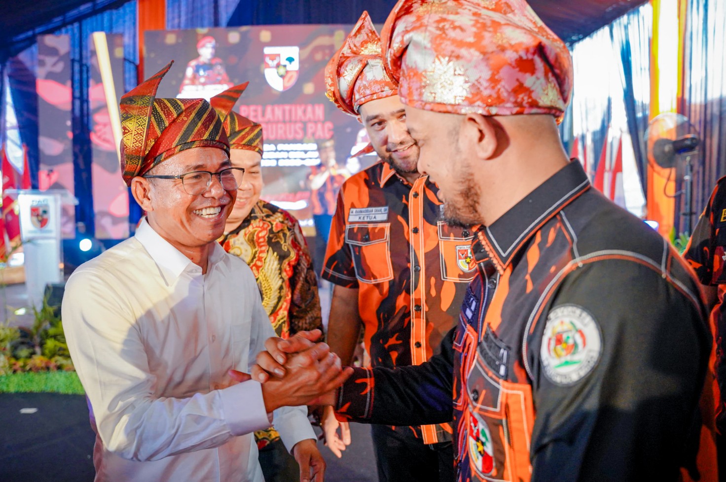 Wakil Wali Kota Medan, Zakiyuddin Harahap Menghadiri Pelantikan Pengurus PAC Pemuda Pancasila Kecamatan Medan Belawan, di Lapangan Jalan Sumatera, Medan Belawan, Minggu (18/5/2025)