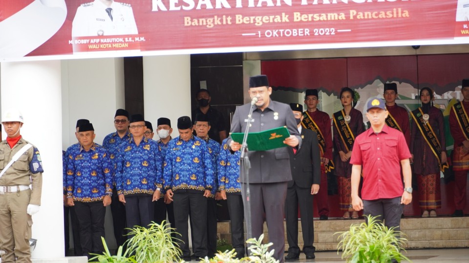 Bobby Nasution Irup Hari Kesaktian Pancasila, Mari Rawat Keberagaman, Persatuan & Amalkan Nilai Pancasila