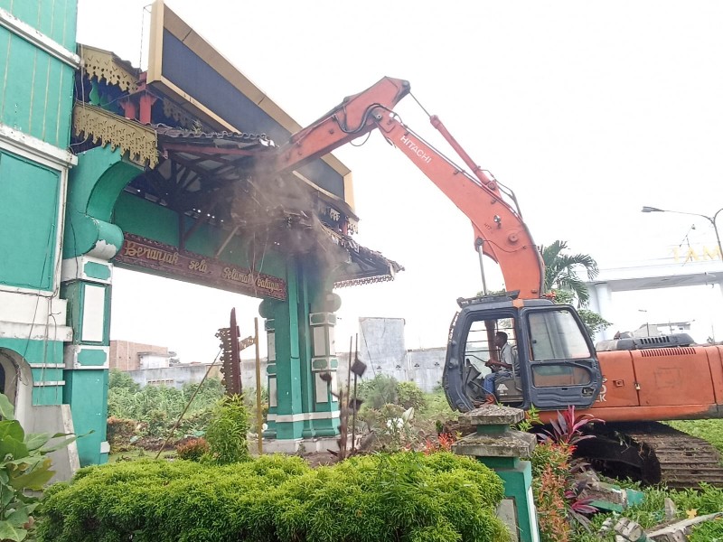 Desain Renovasi Gapura Kota Medan Tampilkan Model Kekinian dan Ikon Melayu