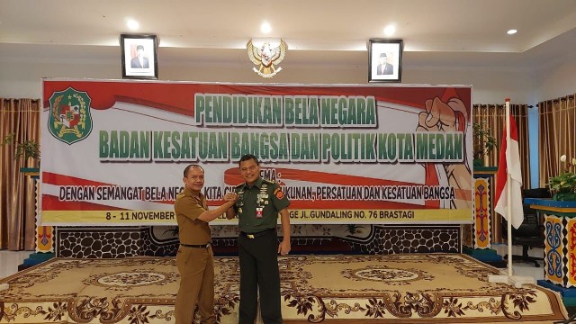 Kementerian Pertahanan Beri Pembekalan Kepada Peserta Pendidikan Bela Negara Yang Digelar Pemko Medan