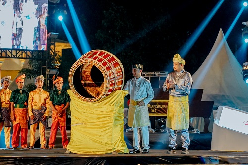 Bobby Nasution Saat Pembukaan event Gelar Melayu Serumpun (Gemes) ke-6 Tahun 2023 di Istana Maimun, Jalan Brigjen Katamso Medan, Senin (16/5)