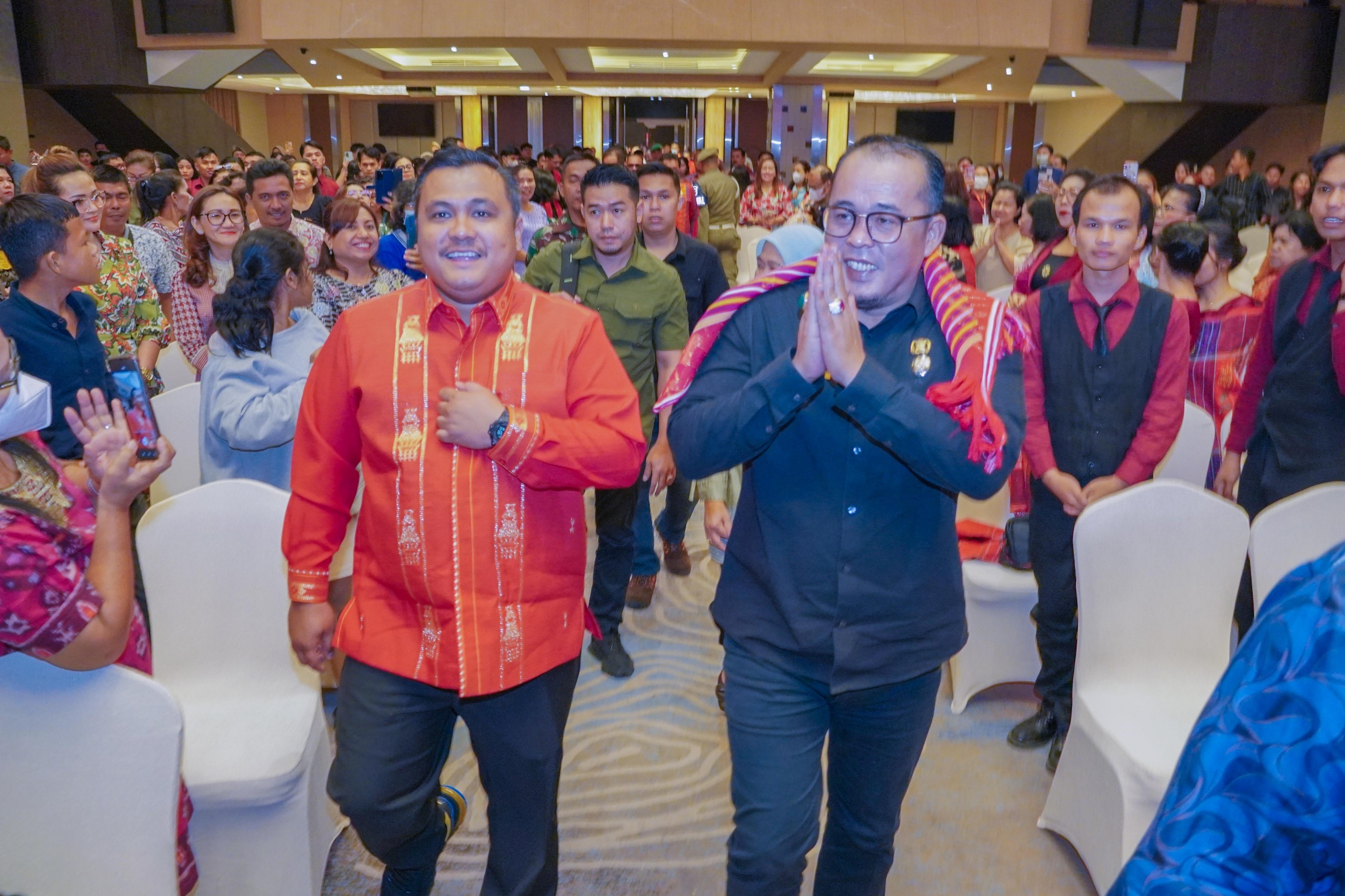 Wakil Wali Kota Medan, H. Aulia Rachman Hadir Dalam Pesta Paduan Suara Gerejawi (Pesparawi) II Kota Medan Tahun 2023 di Grand City Hall Medan, Jum'at (29/9/2023)