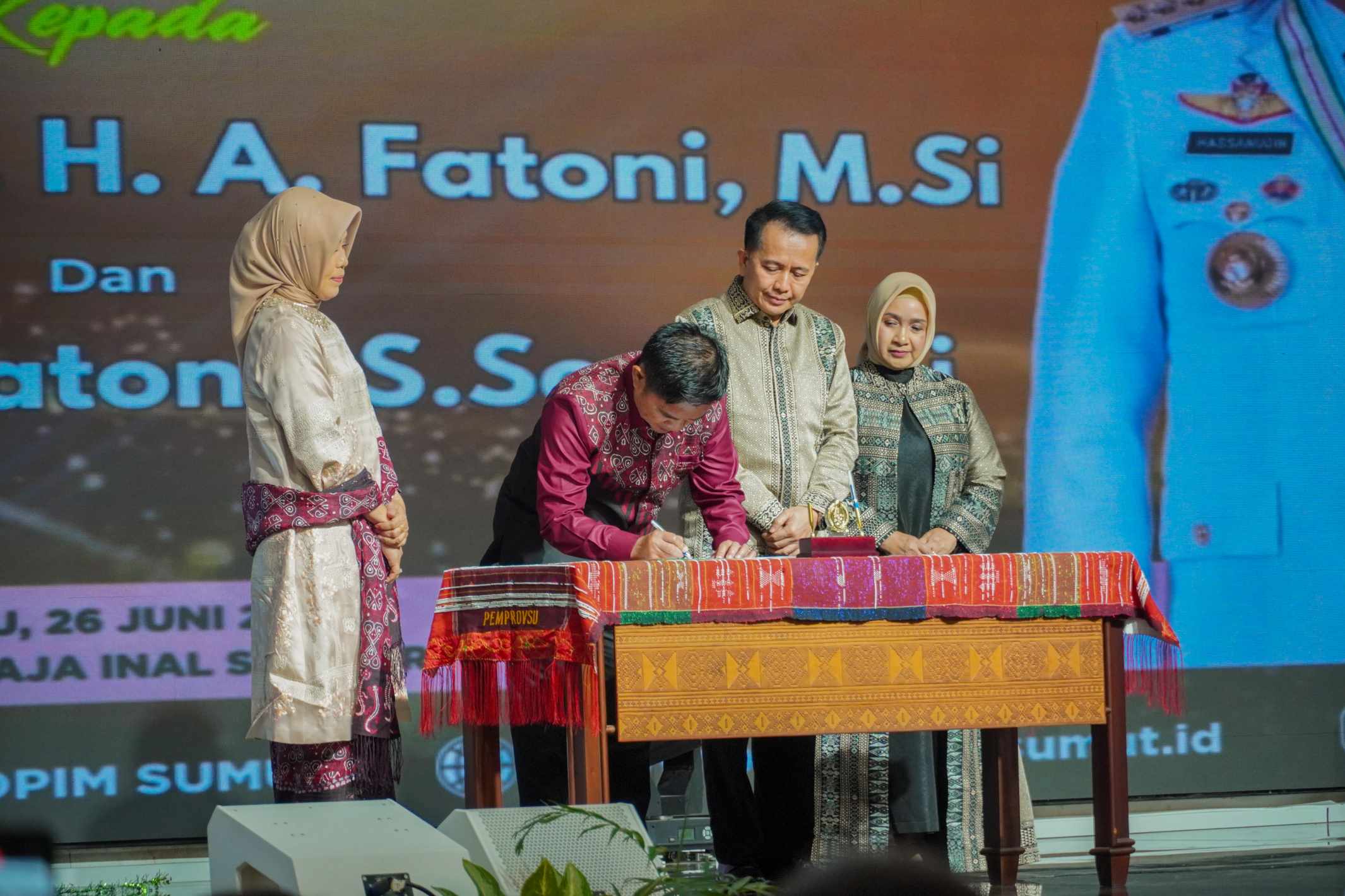 Bobby Nasution Hadiri Pisah Sambut Pj Gubsu