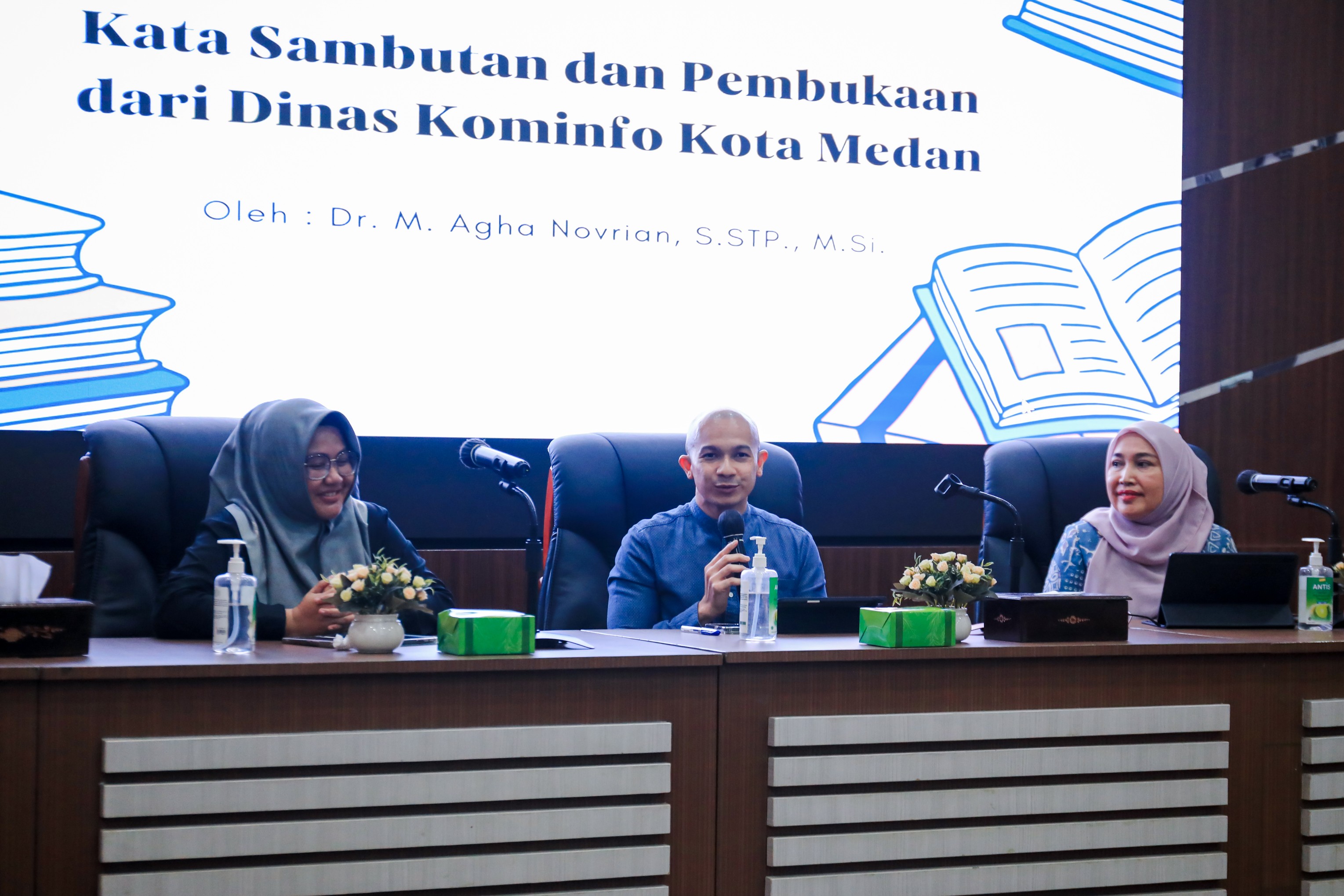 Dinas Komunikasi dan Informatika (Kominfo) Bersama Badan Pusat Statistik (BPS) Kota Medan menggelar Focus Group Discussion FGD Yang Bertema Kota Medan Dalam Angka 2024 di Ruang Rapat III, Kantor Wali Kota Medan, Selasa (20/2/2024)