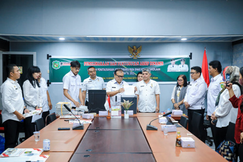 Sebanyak 2.292 Berkas Arsip Dimusnahkan Pemko Medan Melalui Dinas Perpustakaan dan Kearsipan Kota Medan, Rabu (16/11).