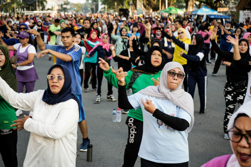 Kegiatan Car Free Day (CFD) digelar Pemko Medan Melalui Dinas Pemuda Olah Raga Setiap Minggu Pagi di Kawasan Seputaran Lapangan Merdeka