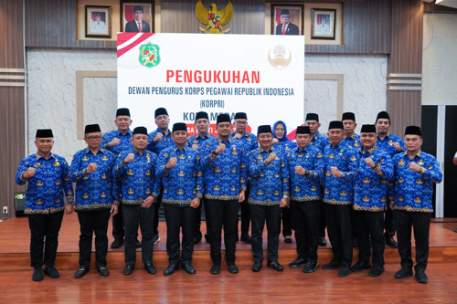 Dewan Pengurus Korps Pegawai Republik Indonesia (KORPRI) Kota Medan Masa Bakti 2019-2024 Resmi Dilantik di Ruang Rapat III, Balai Kota Medan, Rabu (16/11)