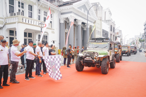 Event Green International Xtreme Adventure (GIXA) 2023 Medan - Deli Serdang - Karo Resmi Dimulai, Bobby Nasution Lepas Peserta dan Ikut Jajal Jalur GIXA 2023 di Garis Start Jalan Ahmad Yani, Seputaran Lapangan Merdeka, Medan, Sabtu (28/10/2023).