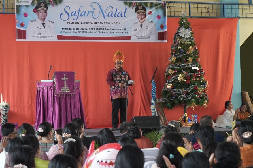 Safari Natal Momentum Pemko Medan Rayakan Suka Cita Natal Bersama Masyarakat