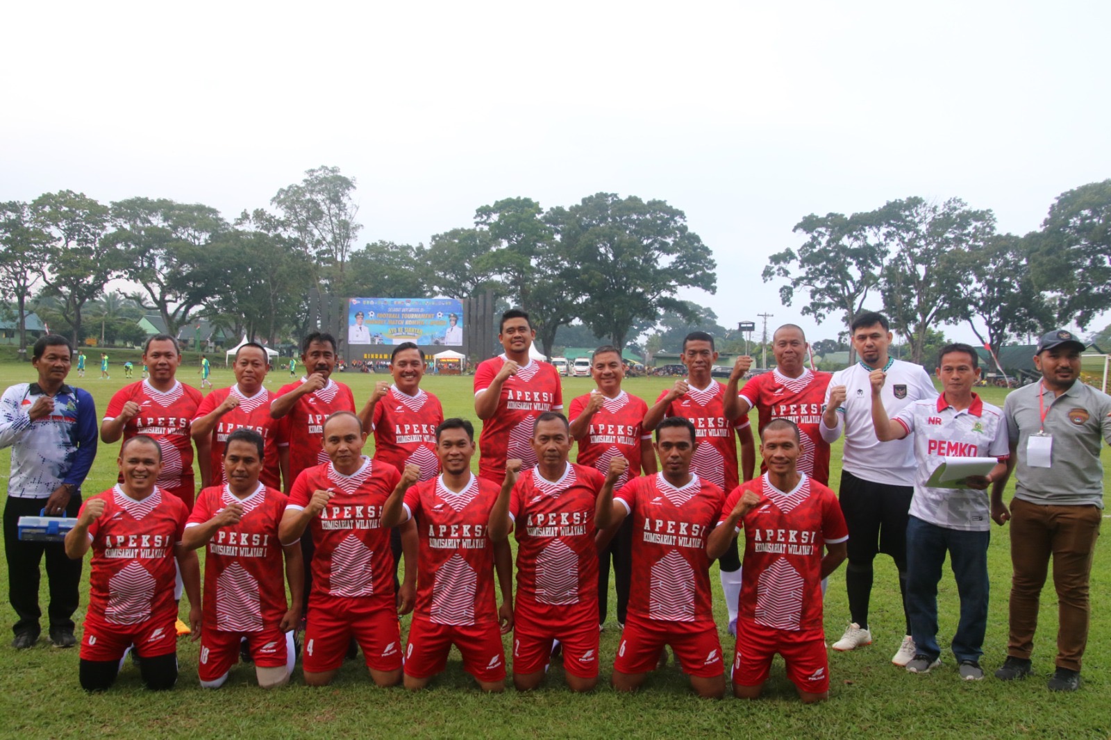 Tim APEKSI Diketuai Bobby Nasution Tekuk Tim TNI AD Dengan Skor (4-1)