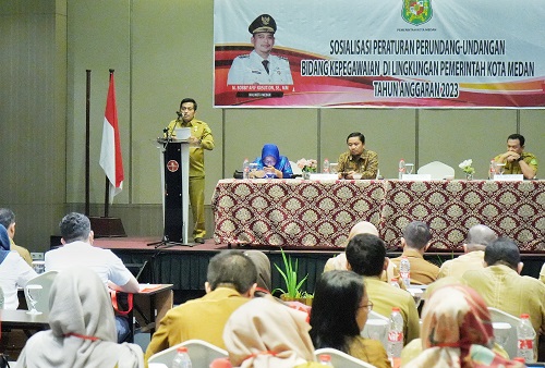 Tingkatkan Kompetensi ASN, BKPSDM Kota Medan Gelar Sosialisasi Peraturan Perundang-Undangan Bidang Kepegawaian