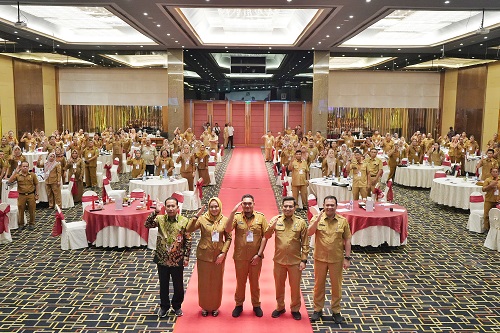 Bobby Nasution Pada Workshop Penguatan Nilai-Nilai Ideologi Pancasila Bagi ASN Pemko Medan di Hotel Grand Mercure, Senin (19/6).