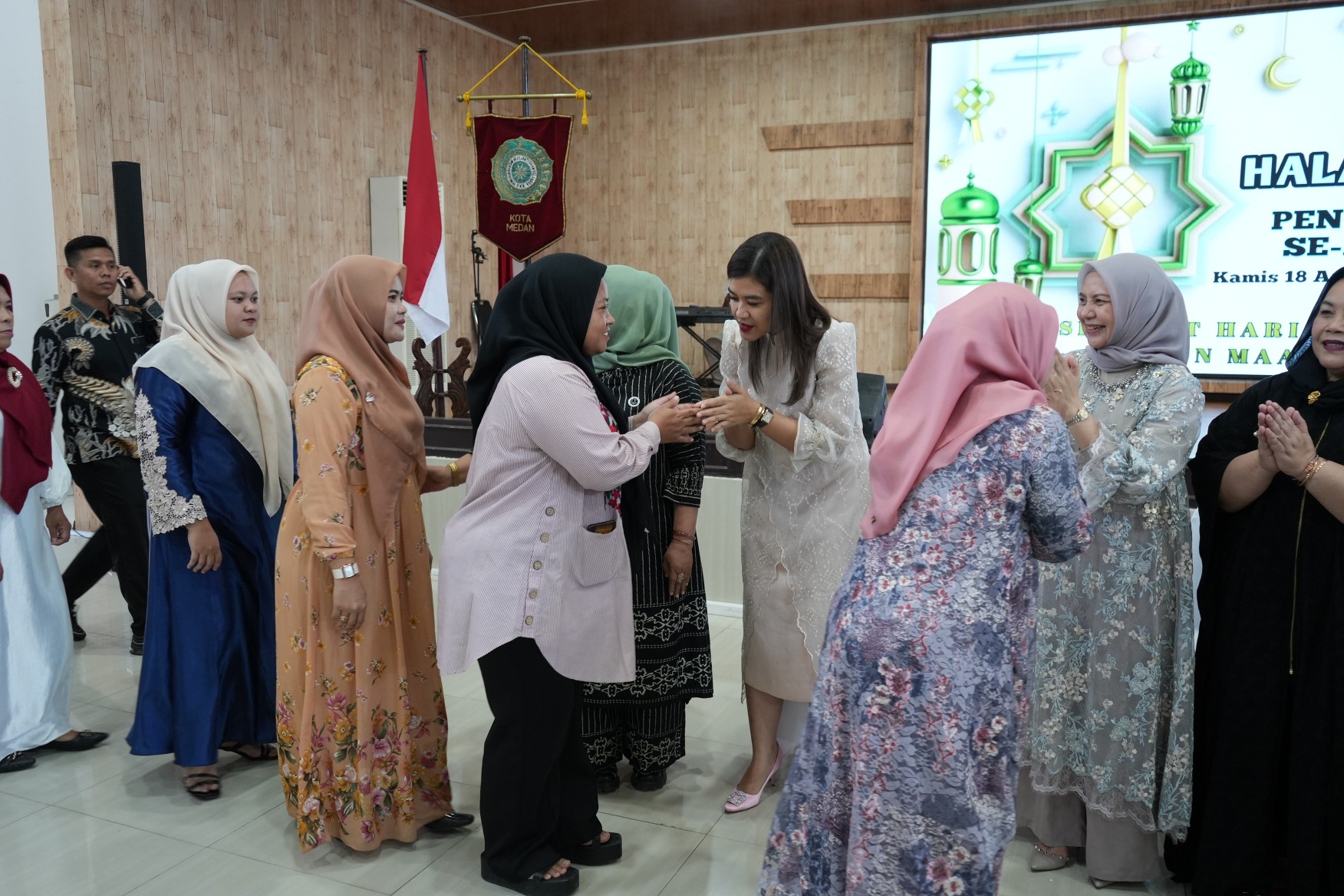 TP PKK Kota Medan Menggelar Halal Bi Halal Idulfitri 1445H di Gedung PKK Kota Medan, jalan Rotan, Kecamatan Medan Petisah, Kamis (18/4/2024)