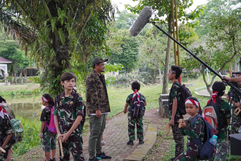 Bobby Nasution Dukung & Ikut Main Film Garapan Anak Medan "1 CM" di Taman Cadika Jalan Karya Wisata Medan, Sabtu (20/8) Petang