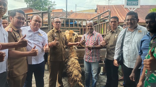 Perayaan Deepavali Tahun 2022, Bobby Nasution Serahkan 15 Ekor Kambing untuk Umat Hindu