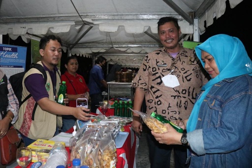 Gebyar Kreatif Kecamatan Medan Helvetia, di Lapangan Wijaya Kesuma, Jumat (24/6) Malam