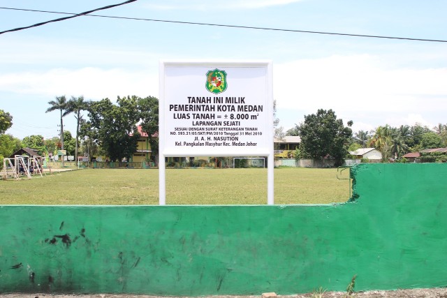 Kepala Dinas Pemuda dan Olahraga Kota Medan, Pulungan Harahap Menegaskan Lapangan Sejati Berlokasi di Jalan Karya Jaya/A.H. Nasution, Kelurahan Pangkalan Masyhur Kecamatan Medan Johor merupakan aset Pemko Medan dan Akan Direvitalisasi