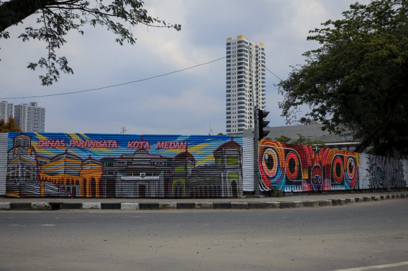 Wali Kota Medan, Bobby Nasution Memberi Perhatian dan Ruang Seluas-luasnya Bagi Para Seniman Mural Untuk Menyalurkan Kreatifitasnya