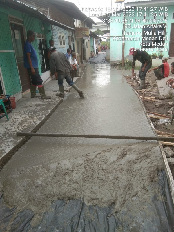 Jalan Alfaka I dan IV Selesai Di Perbaiki