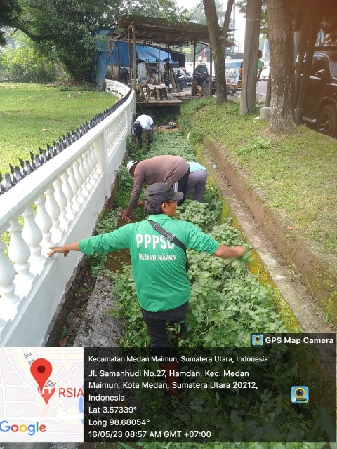 Kecamatan Medan Maimun Lakukan Upaya Atasi Banjir