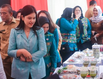 Pemko Medan Melalui Dinas Ketahanan Pangan Pertanian dan Perikanan Bekerja Sama Dengan TP PKK Kota Medan Menyelenggarakan Lomba Kreasi Pangan Beragam, Bergizi, Seimbang dan Aman (B2SA) di Gedung serbaguna PKK, Medan Petisah, Selasa (5/9/2023)