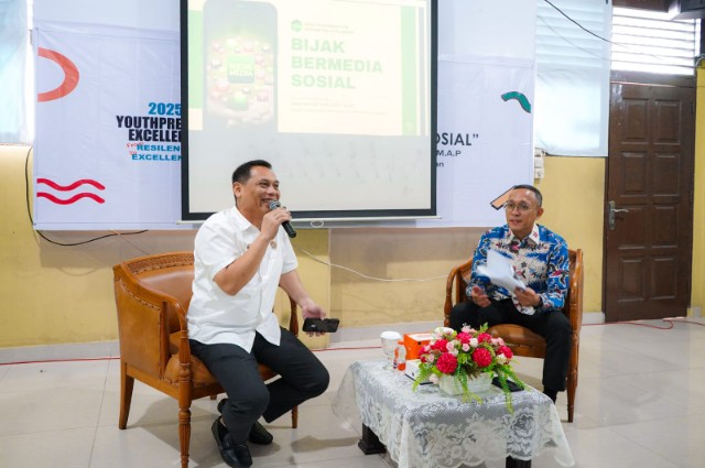 Kepala Dinas Komunikasi dan Informatika Kota Medan, Arrahmaan Pane Menjadi Narasumber Dalam Seminar Yang Merupakan Salah Satu Rangkaian Kegiatan "2025 Youthpreneur Excellency" Fakultas Ekonomi Bisnis Universitas Harapan Medan, Rabu (28/5/2025)
