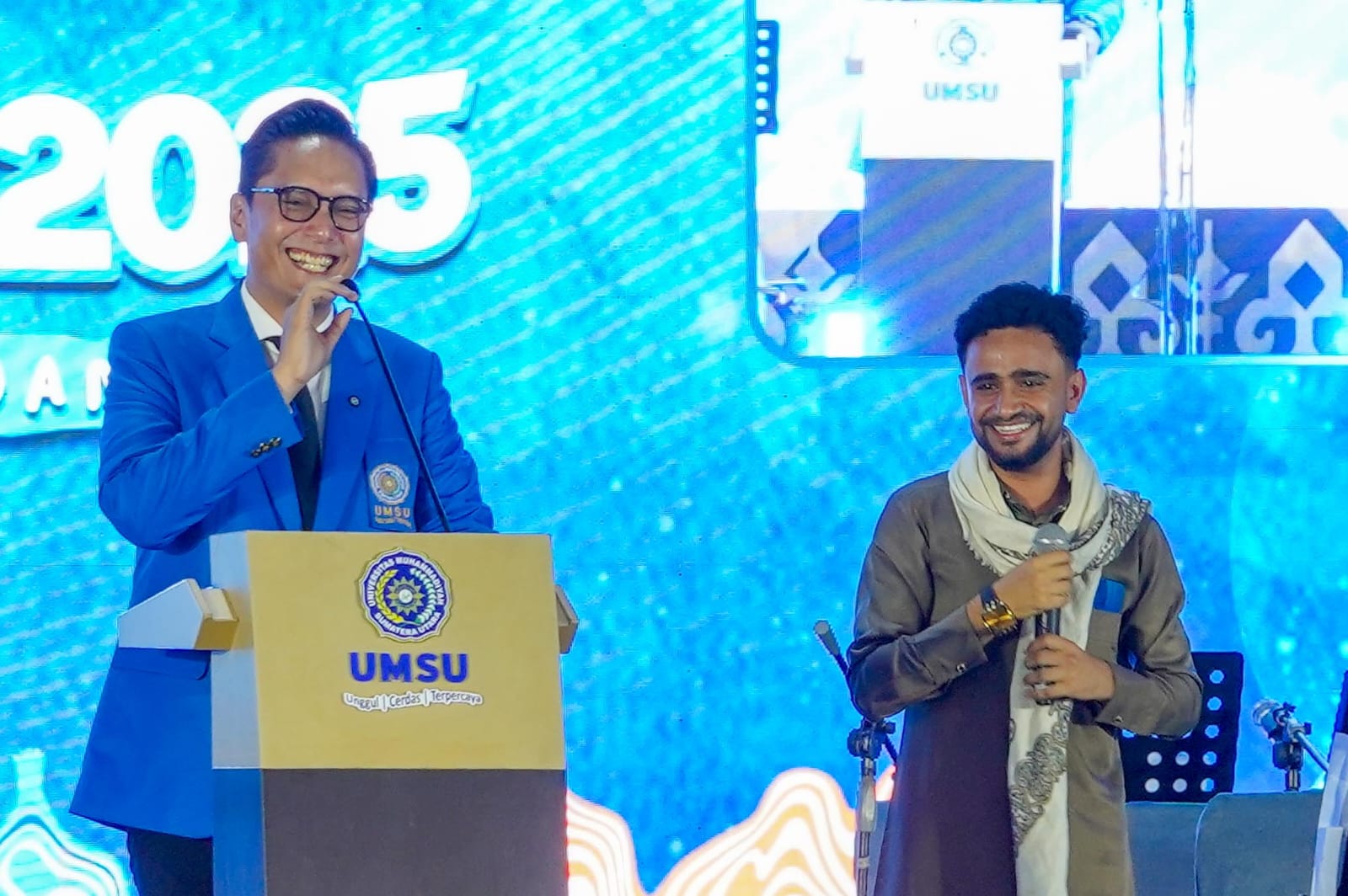 Kuis Rico Waas untuk Mahasiswa Baru UMSU asal Yaman dan Medan Deli