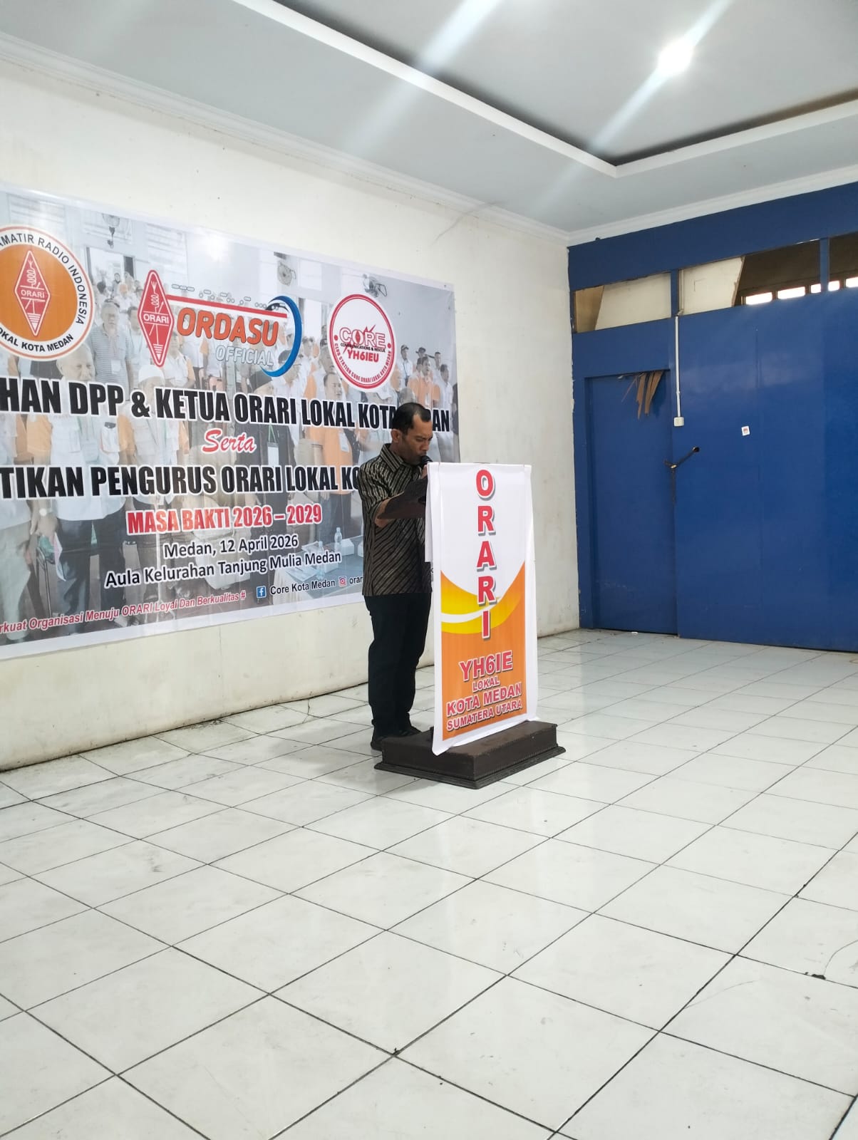 Kadis Kominfo Medan Harap Pengurus Baru Orari Dapat Menjadi Garda Terdepan Komunikasi Darurat