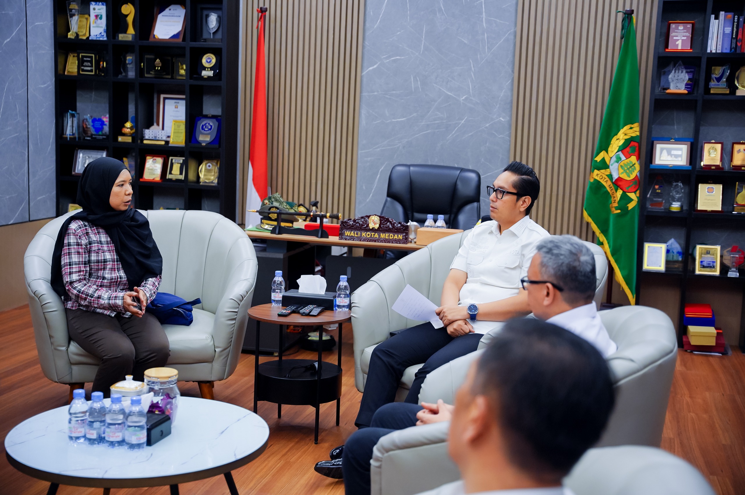 Terima Audiensi Potret Bisnis, Rico Waas Dukung Turnamen Futsal SMP Piala Wali Kota Medan