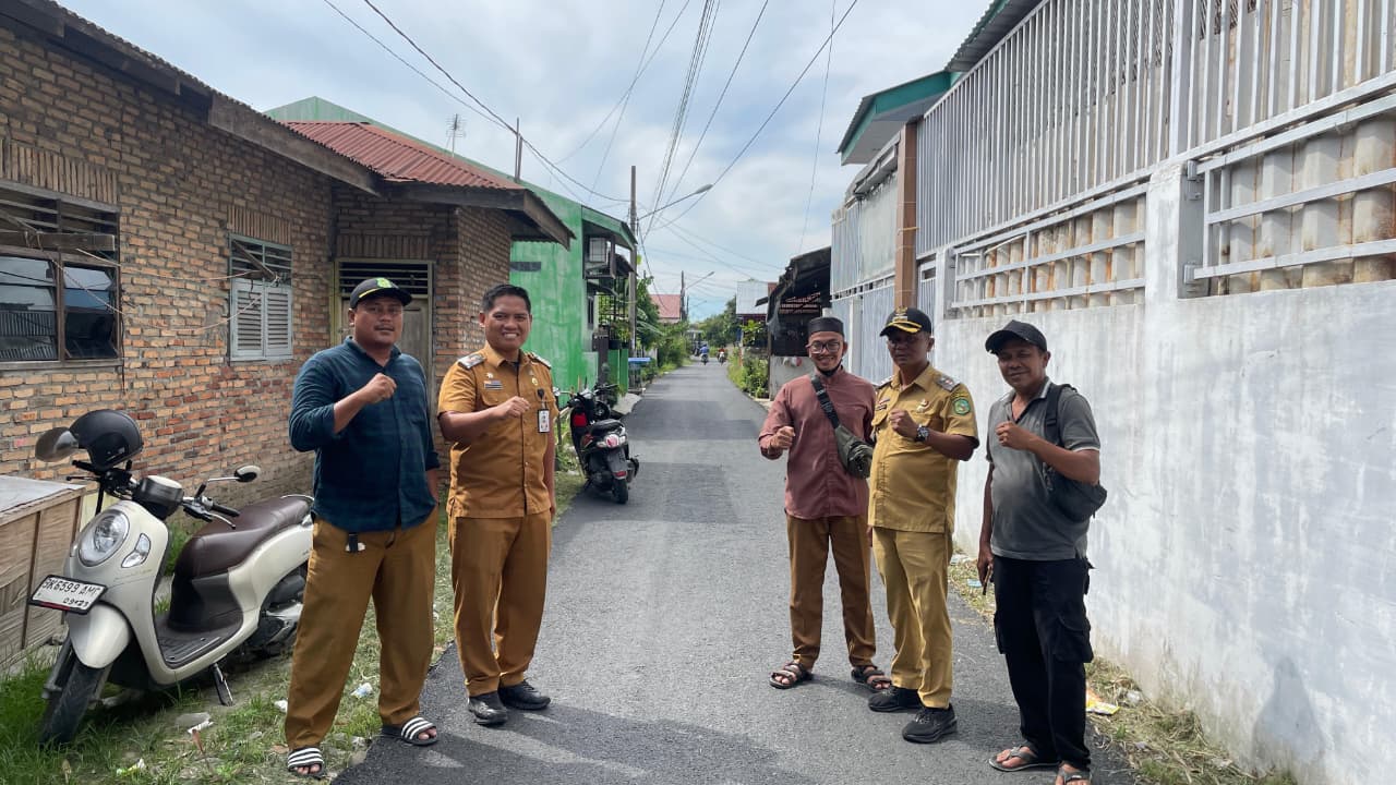 Penantian Warga Marelan Terjawab, Jalan Gang Rahayu Baru Kini Mulus