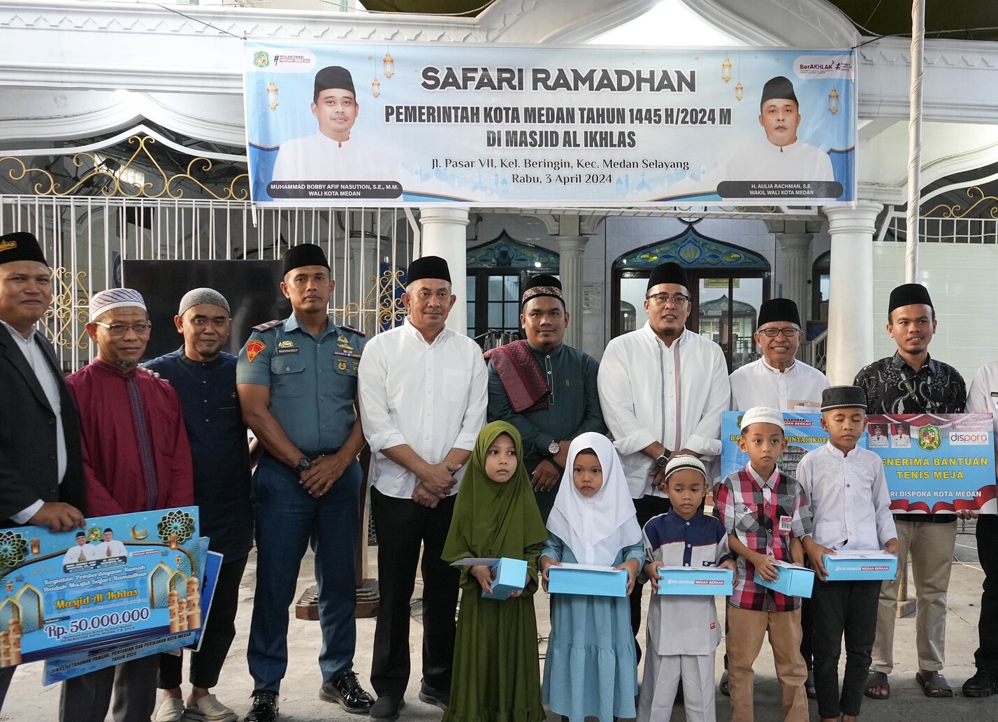 Bantuan Pemko Medan dalam Safari Ramadan Dukung Wujudkan Masjid Mandiri