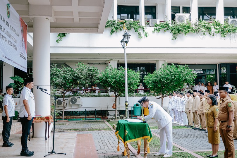 Wali Kota Medan, Bobby Nasution Kembali Melakukan Pelantikan Pejabat di Lingkungan Pemko Medan, Rabu (4/1)