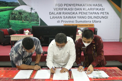 Lahan Sawah Dilindungi Indikatif di Medan yang Dipertahankan Seluas 0 Hektar