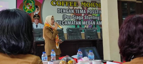 Sebagai Upaya Tangani Stunting, Kec. Medan Amplas Sosialisasikan Program Possting Kepada Pimpinan Perusahaan