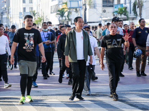 Presiden Jokowi Hadir di CFD, Warga Medan Antusias dan Kaget