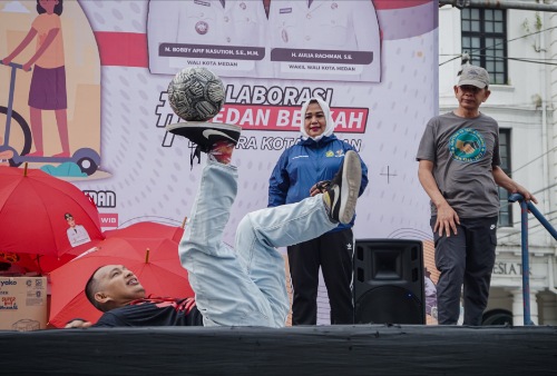 Ada Freestyle Soccer di CFD Kota Medan, Komunitas menilai Sarana Olahraga yang Dibangun Pemko Medan dapat Digunakan Sebagai Tempat Latihan