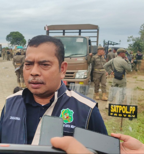 Tim Terpadu Pemko Medan Bongkar Bangunan Liar di Atas Aset Tanah HPL 1 Tanjung Selamat