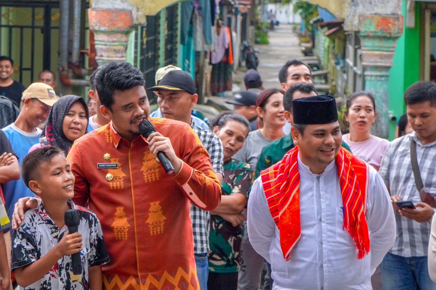 Wali Kota Medan, Bobby Nasution Langsung Menggelar Dialog Dengan Masyarakat di Lingkungan XII, Kelurahan Belawan Sicanang, Medan Belawan, Jum’at (7/10)