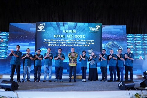 Aulia Rachman Hadiri  Rapat Pimpinan (Rapim) Customer Facing Unit Enterprise (CFUE atau Unit Menghadapi Pelanggan Perusahaan) Telkom di Kota Medan, Kamis (22/9).