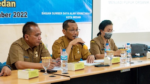 Sejumlah Penyuluh Pertanian Lapangan (PPL) dan Kelompok Tani se-Kota Medan Mengikuti FGD yang digelar Pemko Medan Melalui Bagian Sumber Daya Alam Berkolaborasi dengan Dinas Pertanian dan Perikanan Kota Medan, Selasa (29/11).