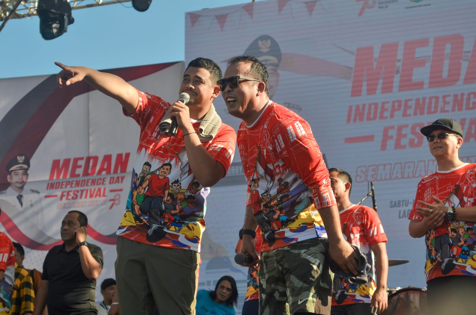 Kemeriahan dan Kebersamaan Mewarnai Perhelatan Akbar Medan Independence Day Festival digelar Pemko Medan Menyemarakkan HUT ke-78 Kemerdekaan Republik Indonesia, Minggu (27/8) di Lapangan Benteng.