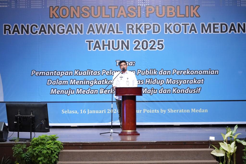 Buka Konsultasi Publik Rancangan Awal RKPD Kota Medan 2025, Wali Kota Medan : Program yang Sudah Berjalan Harus Diselesaikan Sesuai Program Prioritas