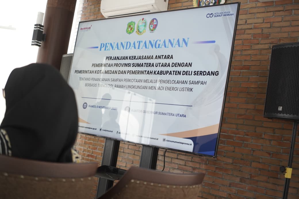 Rico Waas bersama Gubernur Sumut Tandatangani Kesepakatan Bersama Kelola Sampah Jadi Energi Program PSEL