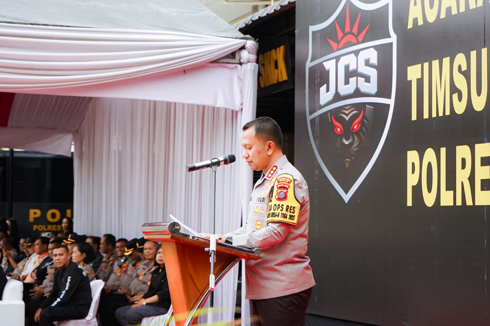 Pemko Medan Apresiasi Pengukuhan Timsus JCS Polrestabes Medan. Komitmen Wujudkan Medan Yang Aman, Tertib dan Humanis