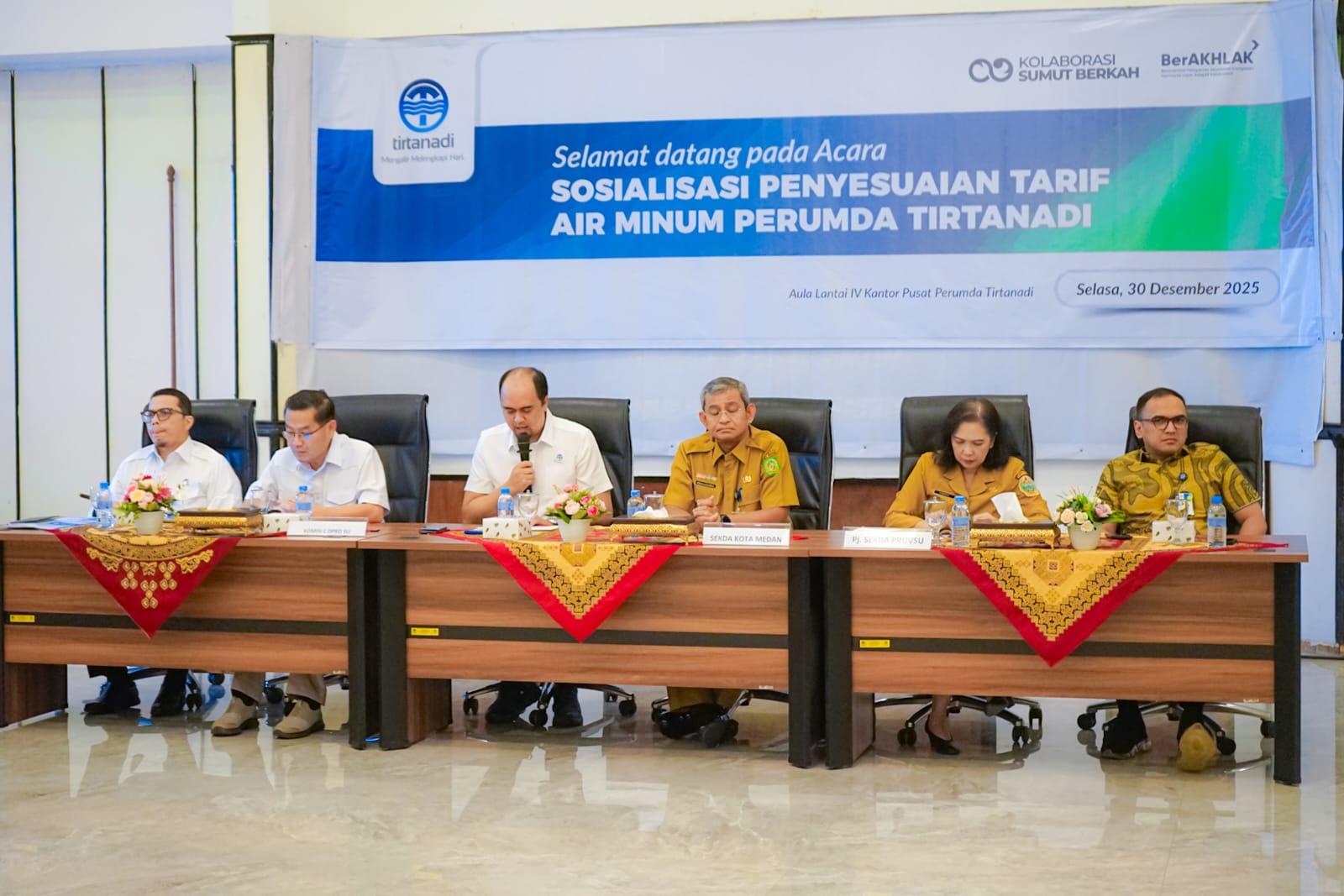 Sekda Kota Medan Apresiasi Perumda Tirtanadi, Turunkan Tarif Bagi Pelanggan Kategori Tertentu