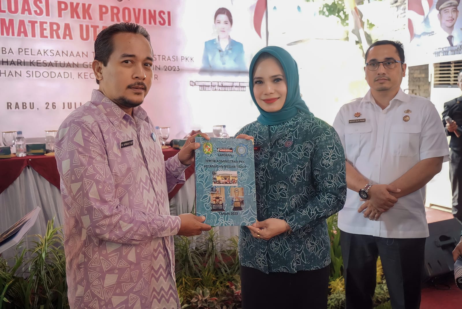 Wakili Medan di Tingkat Sumut, TP PKK Kelurahan Sidodadi Terima Kunjungan Tim Evaluasi Lomba Tertib Administrasi PKK