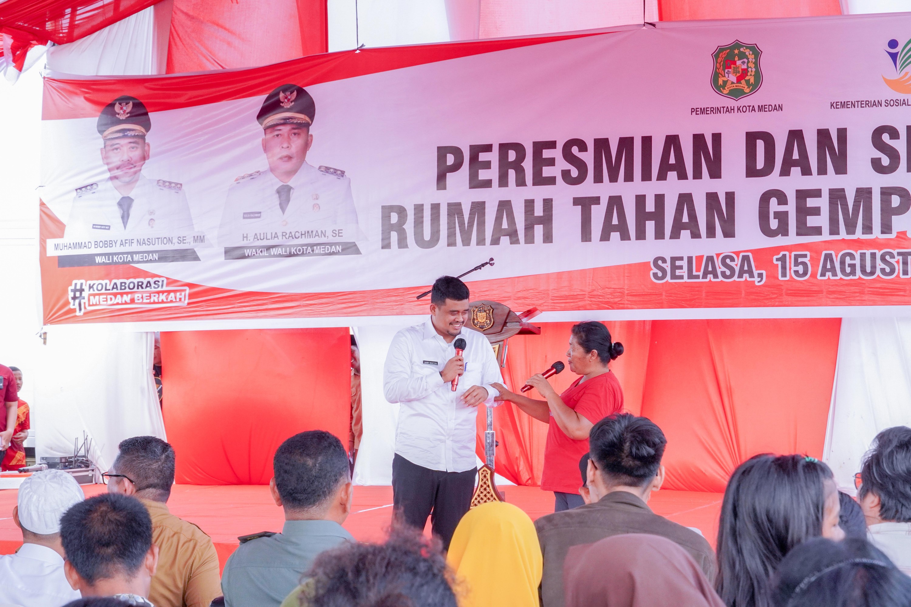 Serah Terima 27 Rumah Tahan Gempa & Tsunami, Bobby Nasution: Semoga Bawa Kebaikan