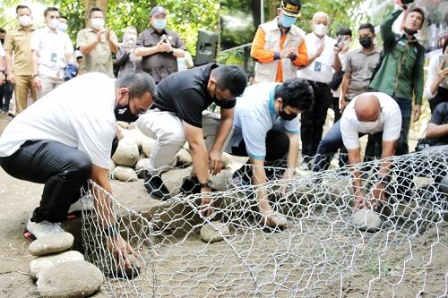 Wali Kota Medan Letakan Batu Pertama Pembangunan Taman Edukasi Bencana