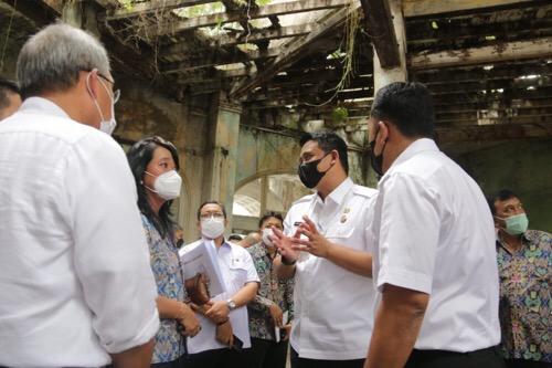 Wali Kota Medan Bersama Dirjen Cipta Karya Kementerian PUPR Meninjau Kawasan Kota Lama Kesawan